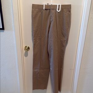 NWT- Hugo Boss Tan Classic Slacks - 100% cotton